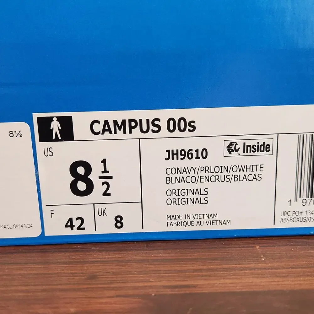 Adidas Size 8.5M/10W‎ Campus 00S Marine Blue New